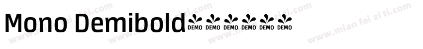 Mono Demibold字体转换